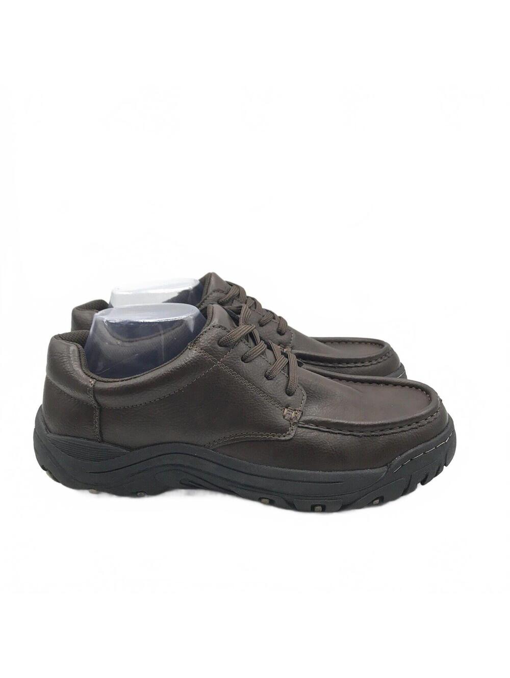 Eddie Bauer Shoes Mens 10 W Oxford Work Wear Casual Brown Leather Lace Up 318532